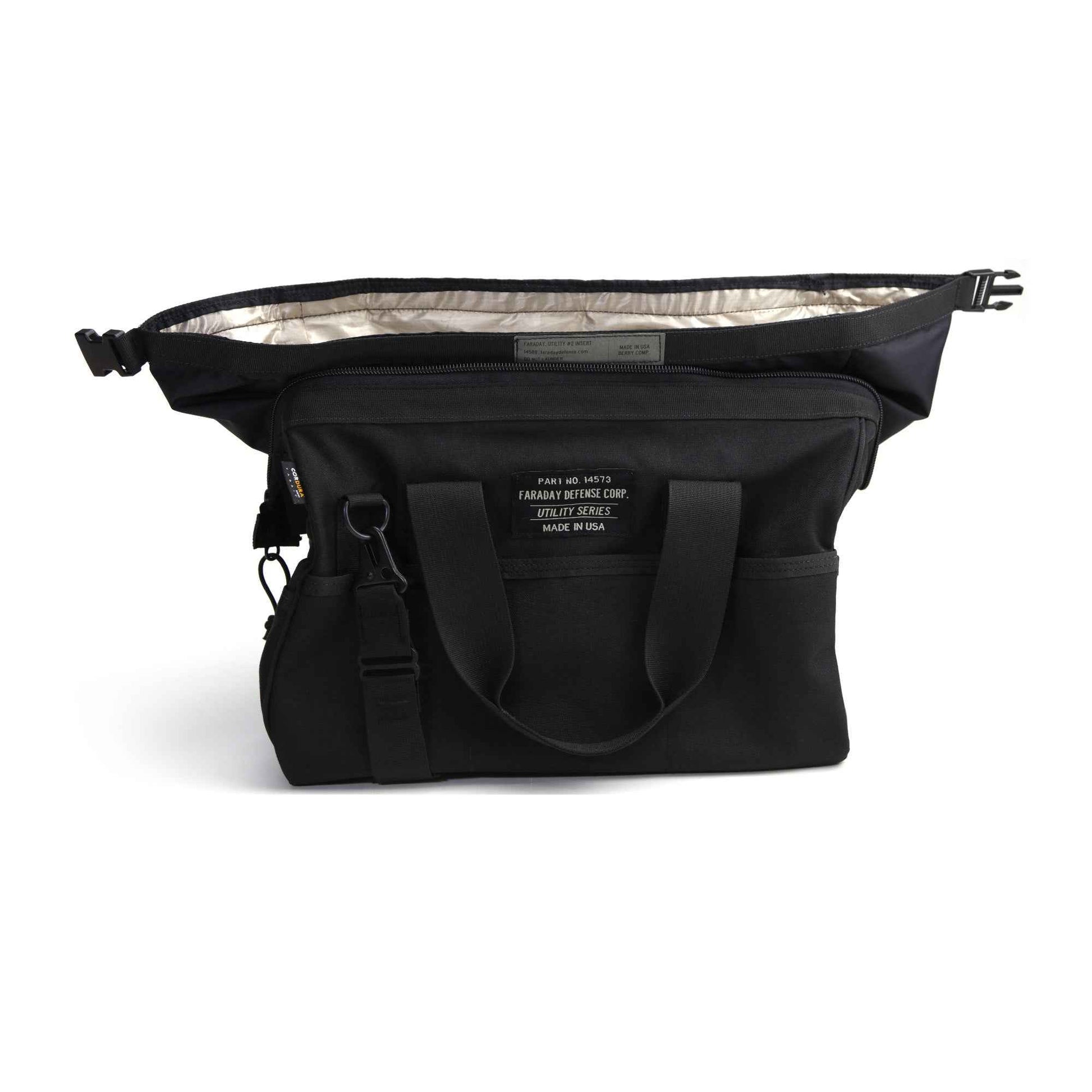 Durable CORDURA® Wide-Mouth Utility Faraday Bag - Signal Blocking Medium