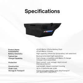 xCraft Matrix 3 Extra Battery Packs