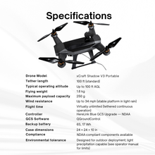 Load image into Gallery viewer, xCraft Shadow V3 Portable Tethered UAS Package